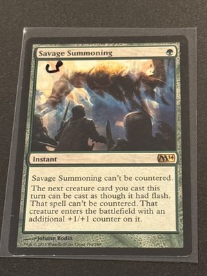 Core Set 2014 Savage Summoning MTG Magic the Gathering LP