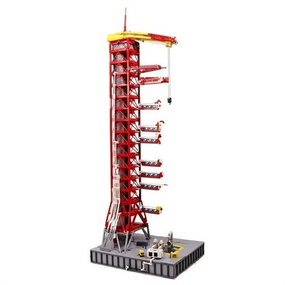 Modubrix Mocs Building Block NASA Saturn-V Launch Umbilical Tower Bricks Toy Set