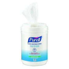 Purell 9031-06 Hand Sanitizing Wipes, Alcohol Formula, 175 Count Canister