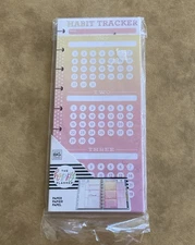 Happy Planner Skinny Classic Half Sheet Fill Paper 60 Sheets Habit Tracker NEW
