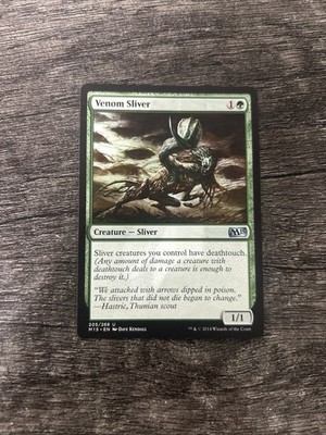 MTG 1x Venom Sliver x1 LP Core Set 2015 (M15)