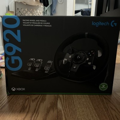 Logitech G920 Driving Force Racing Wheel and Floor Pedals, Black.