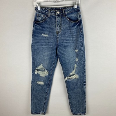 Shein Jeans Womens Bohemian Hippie Destroyed Whiskered Work Job Office School S