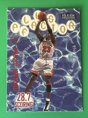 1998-99 Fleer Tradition Plus Factor Michael Jordan #142