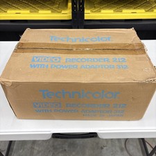 VINTAGE Technicolor 212 Video Recorder w Power Adapter original box manual