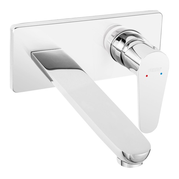 Unterputz Waschbecken Armatur Bad Wasserhahn Auslauf 220Mm Modell Algeo-image