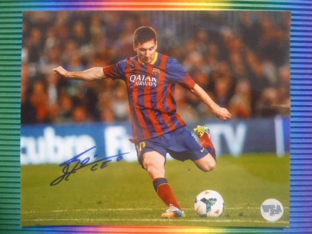 Lionel Messi Autograf FC Barcelona Panini Samla.. | Köp på Tradera