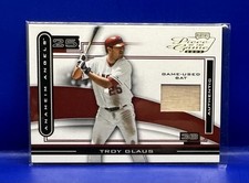 2003 Troy Glaus Playoff Piece of the Game Game-Used Bat #/195 Anaheim Angels