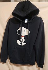 Peanuts Snoopy Hoodie Licensed Character Fleece Lined Sweatshirt - Medium Womens