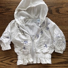 Vintage 90 s Kids Baby Toddler Windbreaker Jacket Size 12 Month Primary Colors