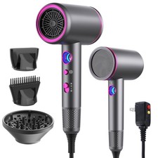 Fast-Drying Ionic Hair Dryer,1875 Watt High-Speed Ionic Blow Dryer with Diffu...