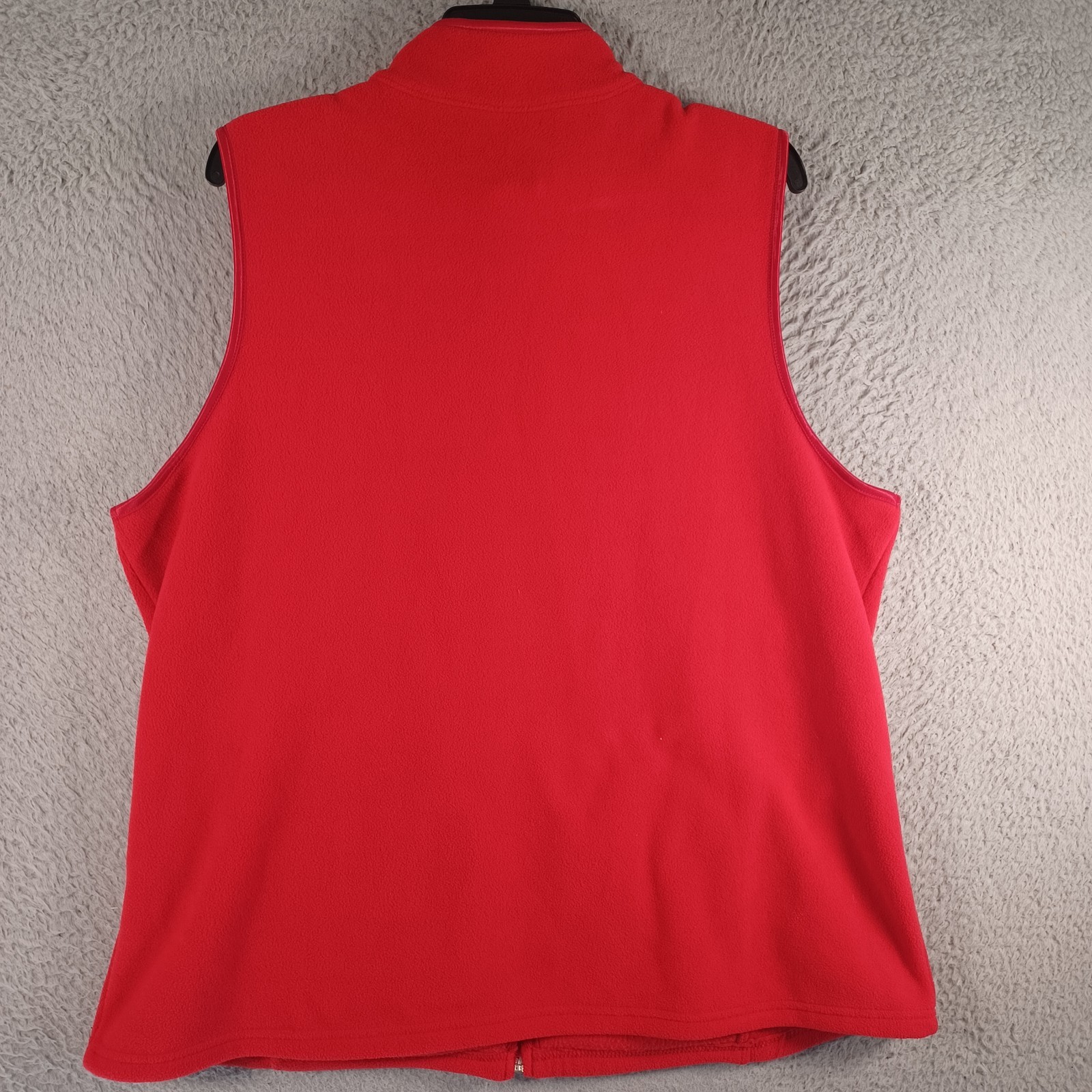 Basic Editions Womens Full Zip Red Jacket Vest Si… - image 4