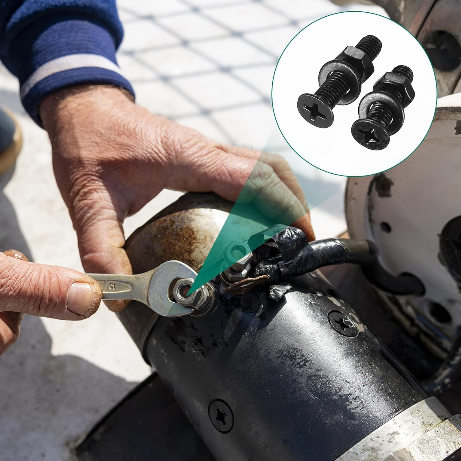 330 Pcs M5 Screws and Nuts Set, M5 Countersunk Bolts and Nuts Assortment, Black