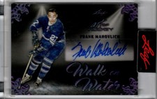2022 Leaf Art Of Hockey Frank Mahovlich Walk on Water Black Spectrum Holo Auto