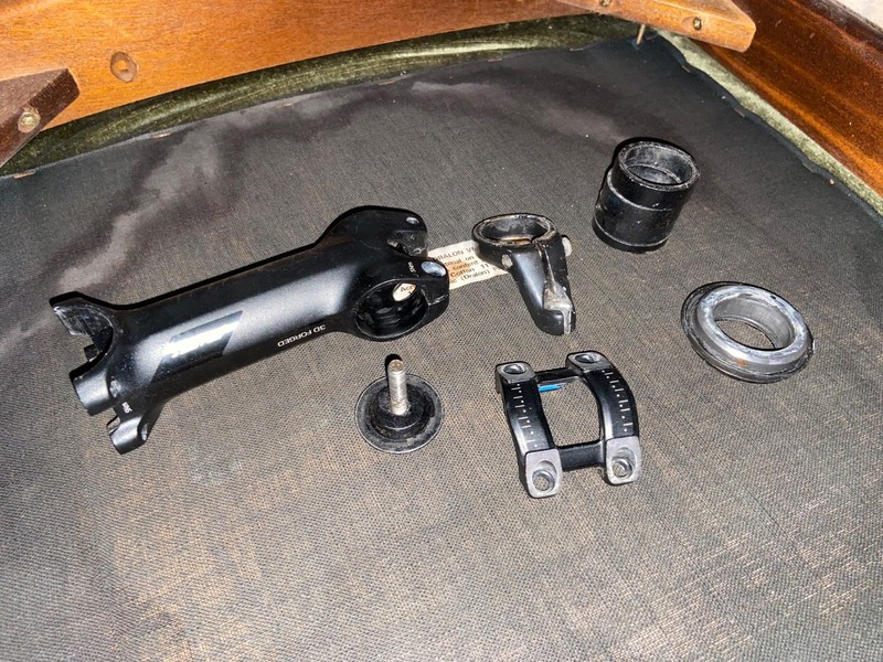PRO PLT STEM + SPACERS AND BEARINGS *READ NO BOLTS READ** NO SEATPOST COLLAR