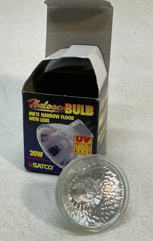 S1950 MR11 NFL Narrow Flood 24° Lensed Cover 20W 12V 2-Pin Bi-Pin G4 - 12 Bulbs - Image 2 of 4