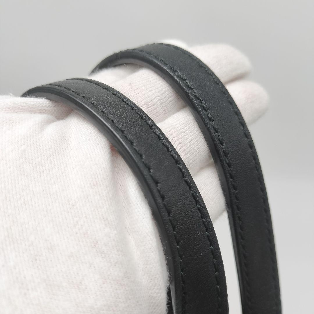 GUCCI 2Way Leather Tote Bag Black Micro GG Authentic Excellent Condition thumbnail 6