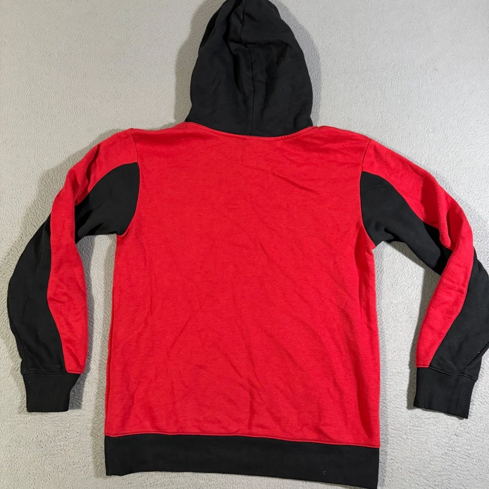 Sudadera con Capucha Jordan Niños Talla XL (16) Roja Negra Manga Larga Pullover Sudadera Foto 3 de 4