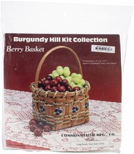 Commonwealth Burgundy Hill Basket Kit-Berry Basket 4"X4"X4.5" - 12800-12828