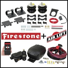 Firestone Rear Helper Springs Air Lift Compressor Kit 20-26 Silverado 2500 3500