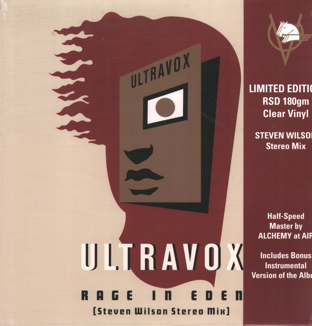 Ultravox Rage In Eden [steven Wilson Stereo Mix] Double LP Vinyl CDLR1338 NEW