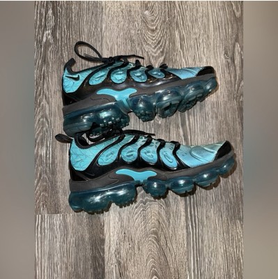NIKE AIR VAPORMAX PLUS MENS SIZE 7.5 SPIRIT TEAL BLACK GREEN ABYSS 924453-301