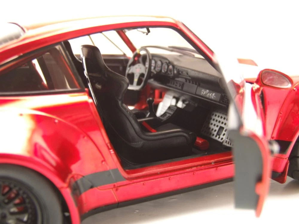 Porsche 911 (964) RWB mundo rugoso rojo coche modelo 1:18 Solido - Imagen 6 de 10