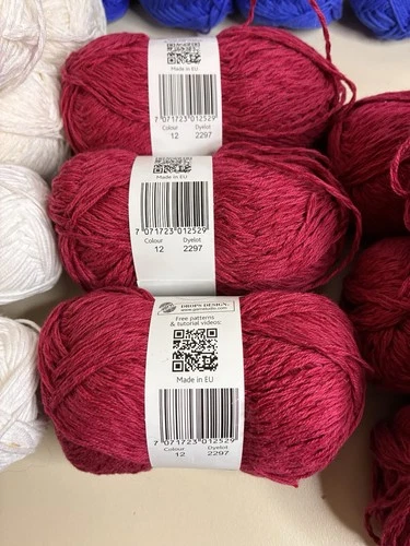LOT OF 44 Drops Yarn Assorted Cotton Saffron image 16