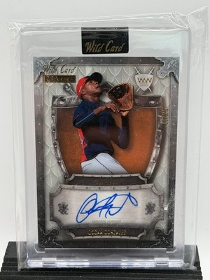 Oscar Gonzalez 2024 Wild Card Matte Weekend Warrior Auto 11/25 Yankees