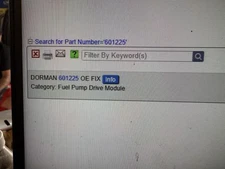 Fuel Pump Driver Module Dorman 601-225