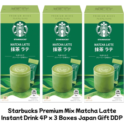 Starbucks Premium Mix Matcha Latte Instant Drink 4P x 3 Boxes