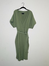ASOS DESIGN Curve Wrap Midi Dress Olive Green Size US 14 / UK 18