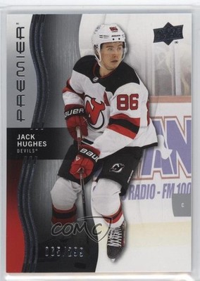 2023-24 Upper Deck Premier 65/299 Jack Hughes #49 0m5h