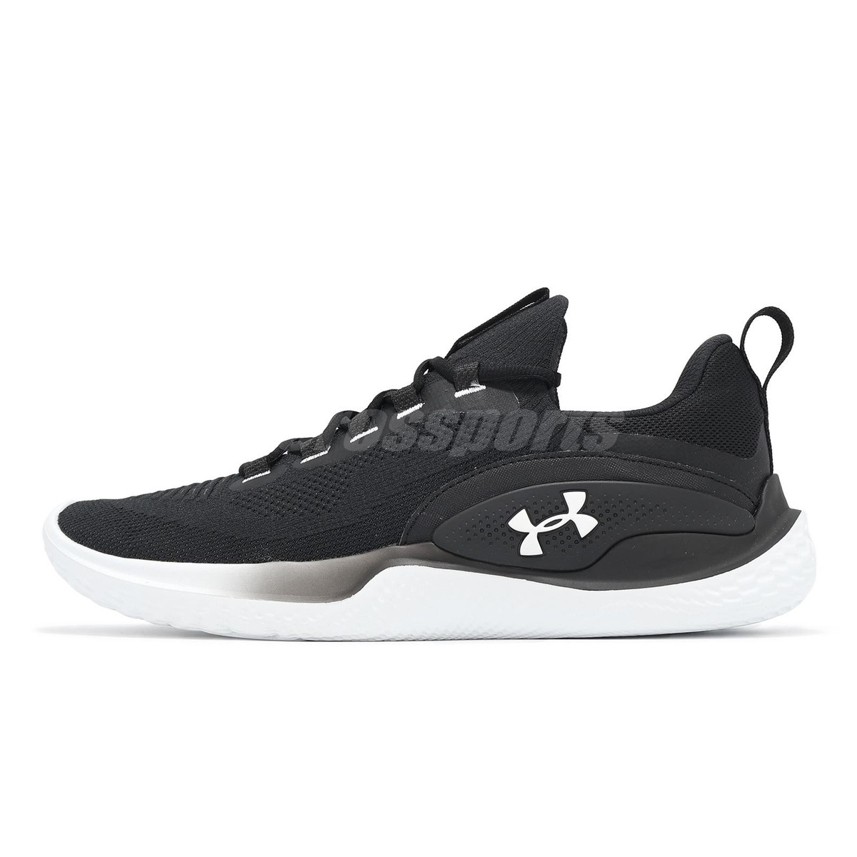 Under Armour Flow Dynamic UA Black White Men Cross Training Shoes