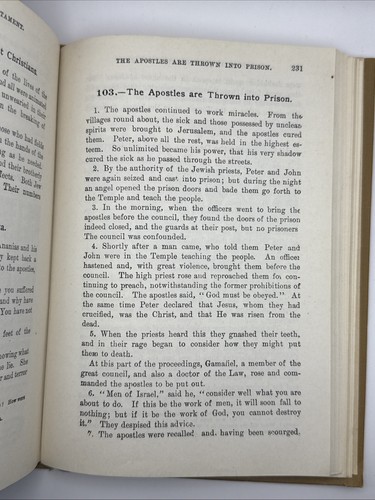 Bible History Containing The Most Remarkable Events HC 1923 Benziger Brothers - Picture 7 of 8