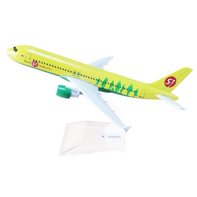 1/400 16cm Russia Air Siberia S7 A320 Airplane Model Diecast Aircraft Display H