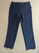 Talbots Hampshire Straight Ankle Pants - Ponte 10 Navy Blue