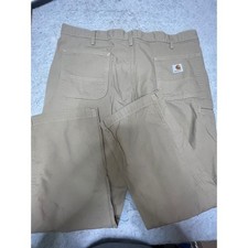 Carhartt B299 DKH Relaxed Fit Canvas Work Pants Mens 40x30 Khaki Tan Carpenter