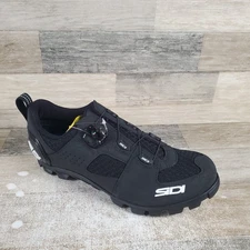 Sidi Turbo MTB Mens Cycling Shoes Sz 8.8 EU 43 Black 4 Bolt Mountain Sneakers