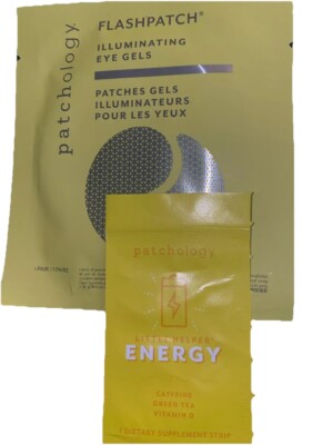 Patchology FlashPatch Illuminating Eye Gels- 5 Pairs/little Helper Energy Pack