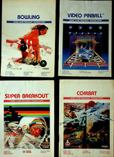 FOUR ATARI GAME PROGRAM INSTRUCTION MANUALS - E13-J