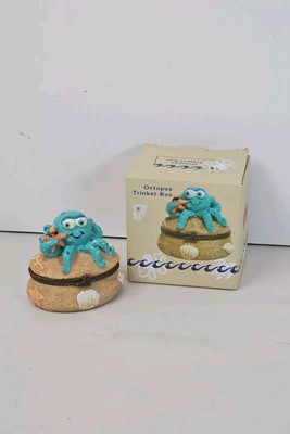 New Cute Cracker Barrel Octopus Trinket Stash Box Jewelry Case Catch Tray