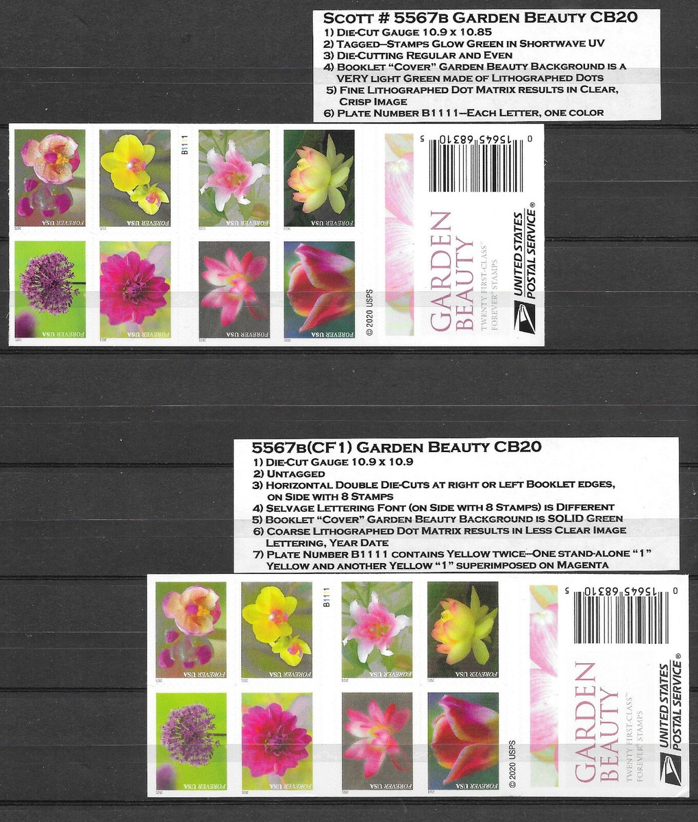 Garden Beauty #5567b(CF1) AND REGULAR #5567b Convertible Booklets  display picture 1