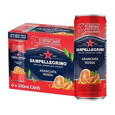SANPELLEGRINO  ARANCIATA ROSSA 11.15 oz ( 6 PACK)