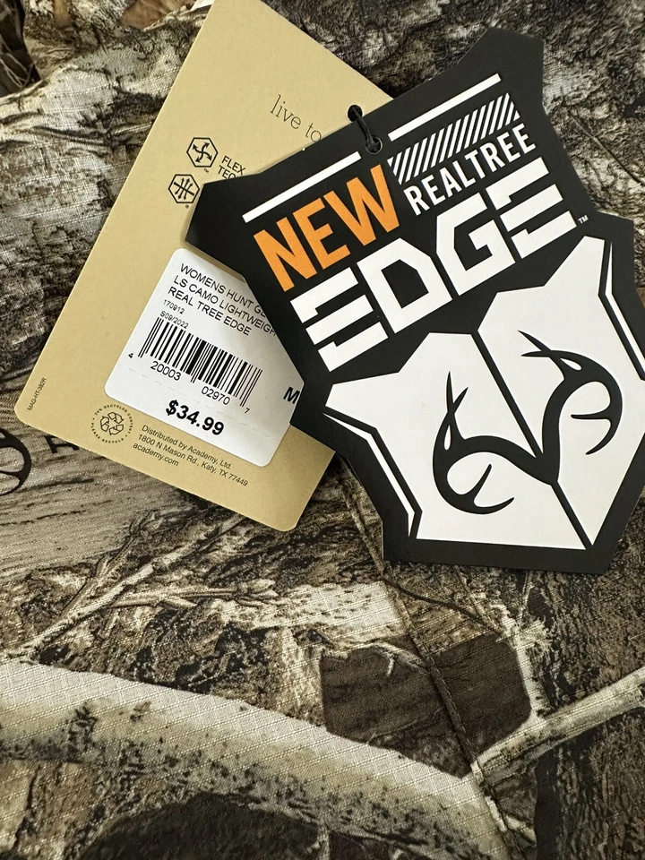 Woman’s Magellan Huntgear Long Sleeve Camo Lightweight Shirt Realtree Edge - Image 4 of 4