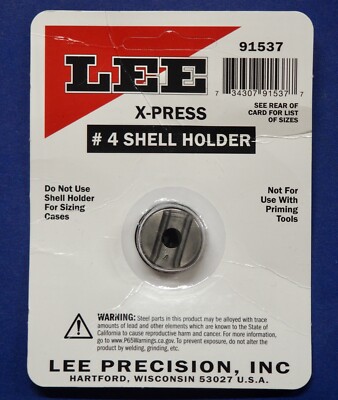 LEE X-Press #04 Shell Holder-(91537)-NIP