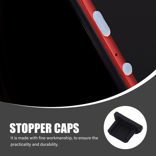 Zestaw 4 mobilnych wtyczek przeciwpyłowych Usb Cover Cap Silikonowy otwór Ładowanie portu - Zdjęcie 5 z 12