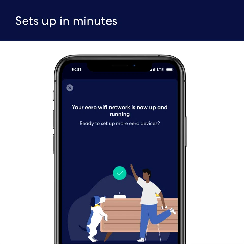 NEW eero Pro 6 Tri-Band WiFi AX4200 Mesh Wi-Fi GigaBit Router (1 PACK) - Image 4 of 4