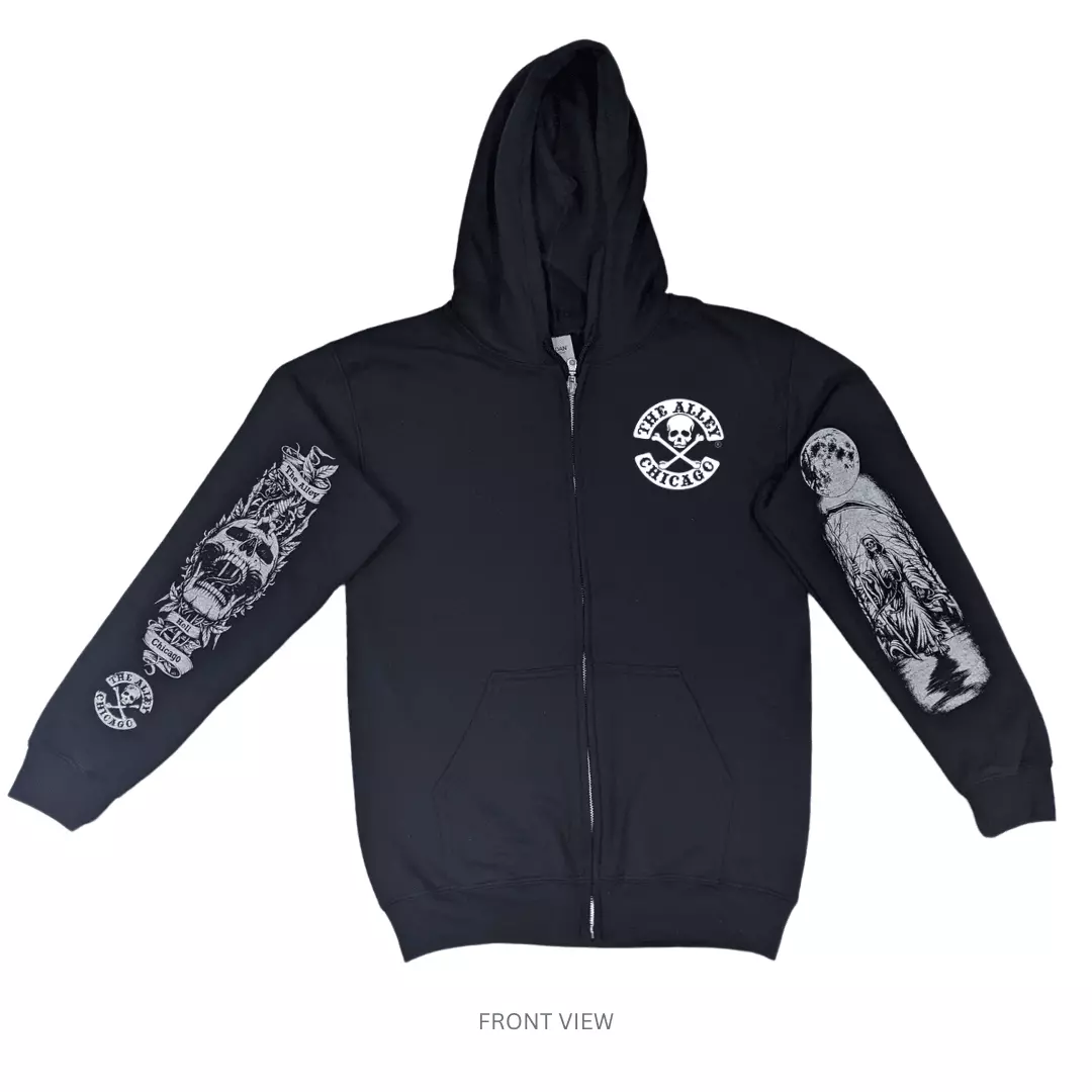 Horror zip up hoodie hotsell