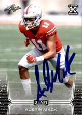 Austin Mack Signed Autographed 2020 Leaf Draft Picks card Atlanta Falcons NFL